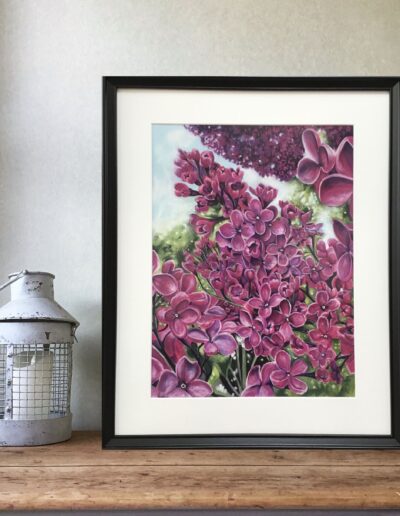 Original Pastelmaleri Syren