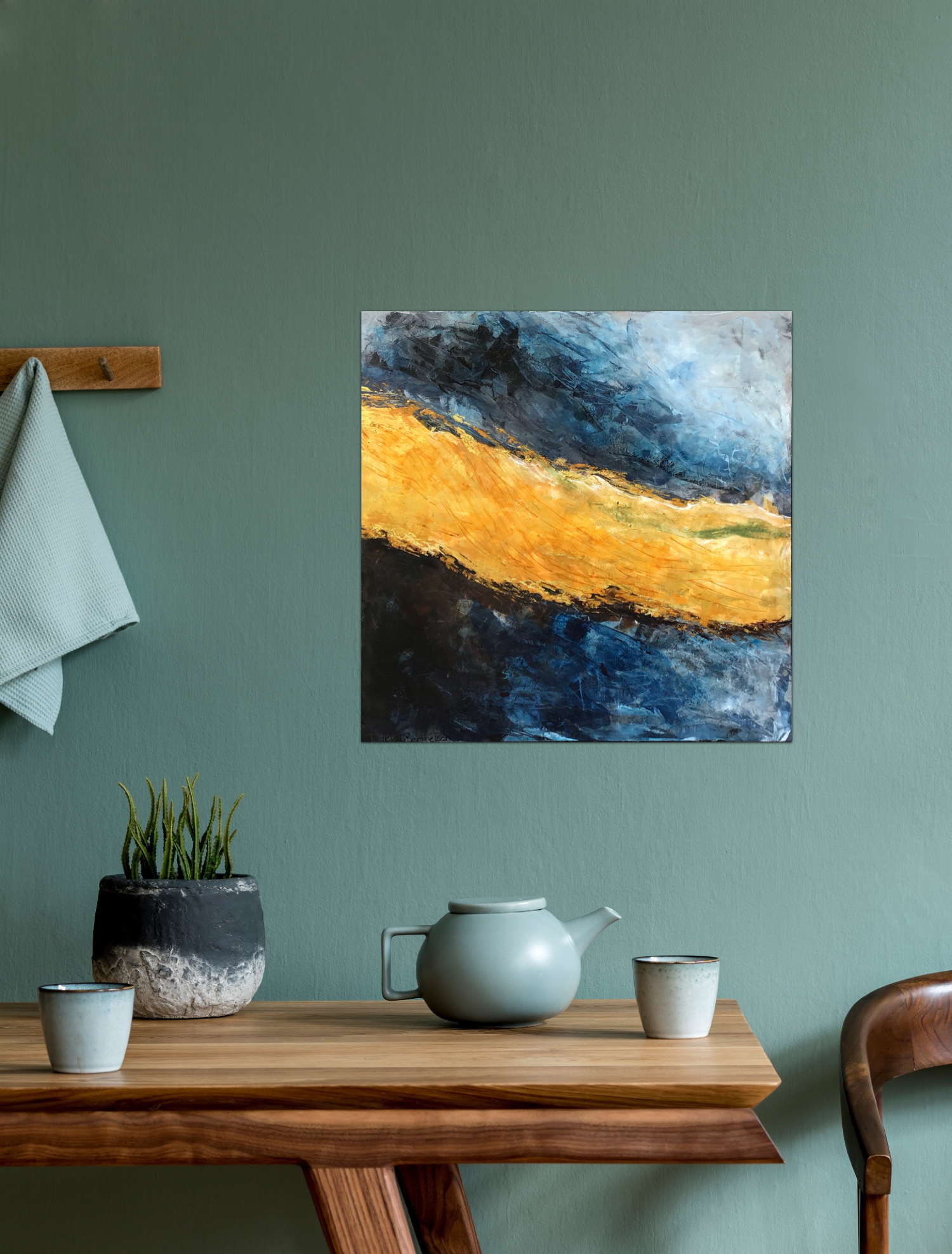 Golden River 40x40 - Billede 3