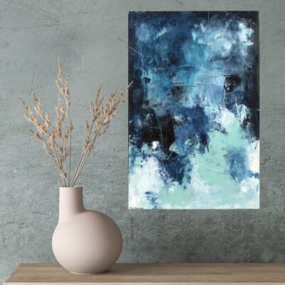 Abstrakt maleri "Nord" 40x60