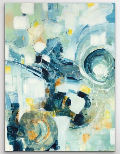 Abstrakt maleri "En anden verden" 60x80
