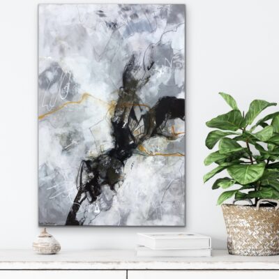 Abstrakt maleri "Spirit 1" og ''Spirit 2" 40x60