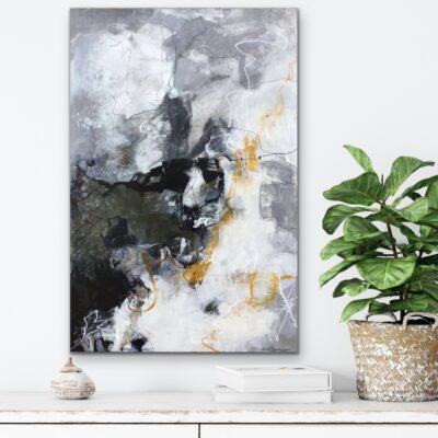 Abstrakt maleri "Spirit 1" og ''Spirit 2" 40x60