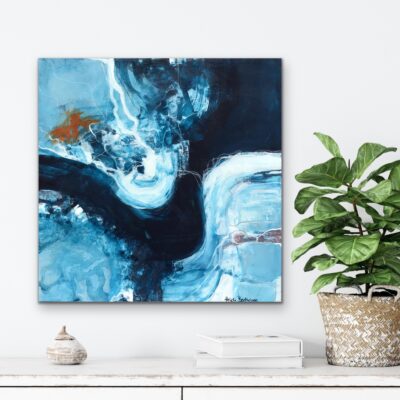 Abstrakt maleri "Føniks" 30x30