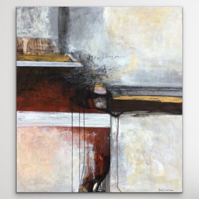 Abstrakt maleri "Poetisk" 80x90