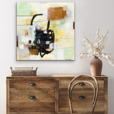 Abstrakt maleri "Imperfekt beauty" 80x80