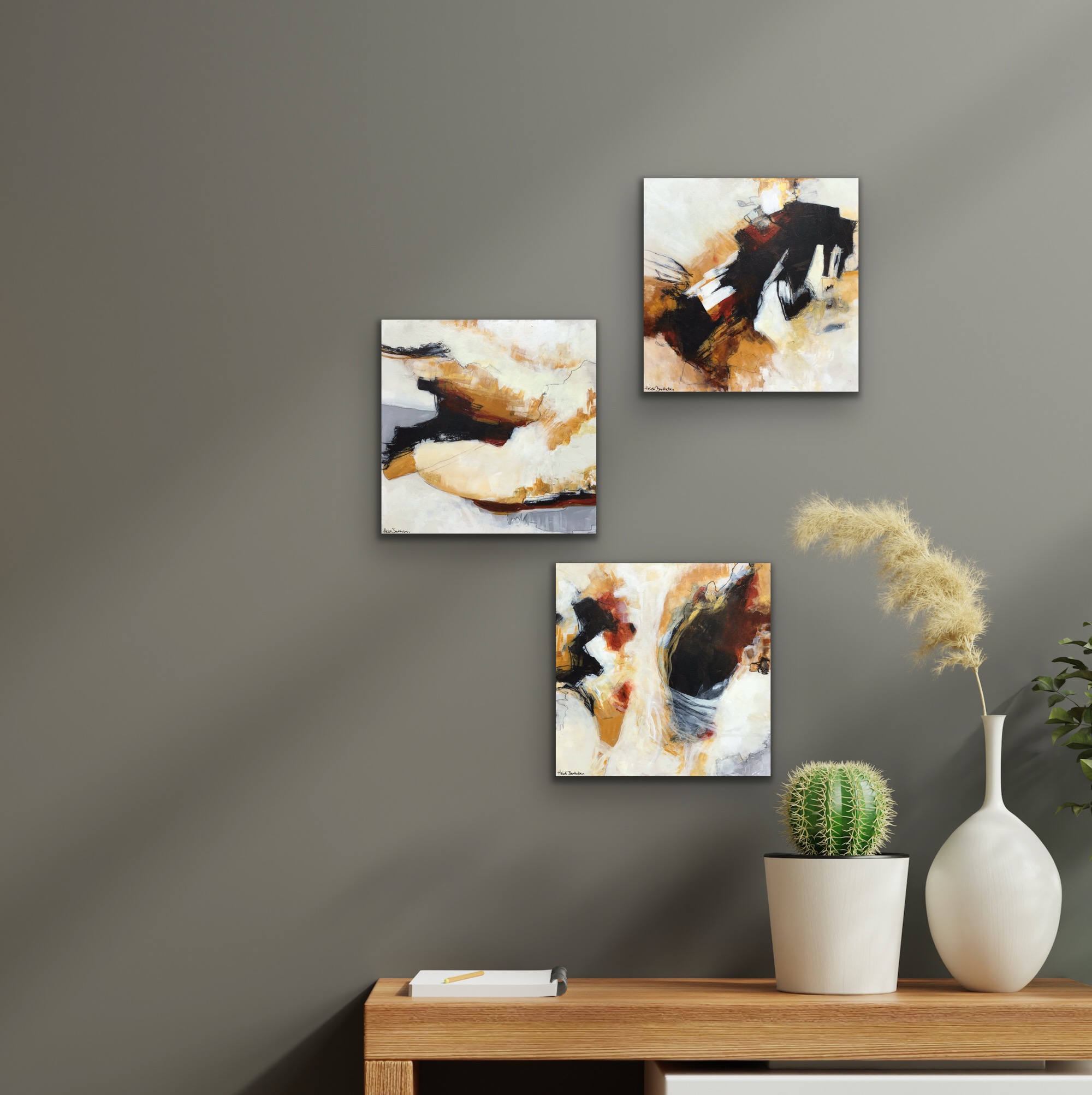 Lune glimt 1. 30x30 - Billede 2