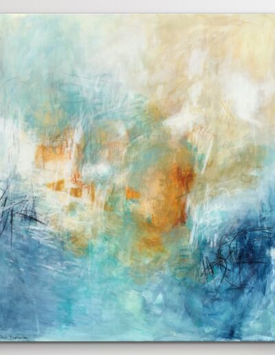 Abstrakt maleri "Magisk" 80x90