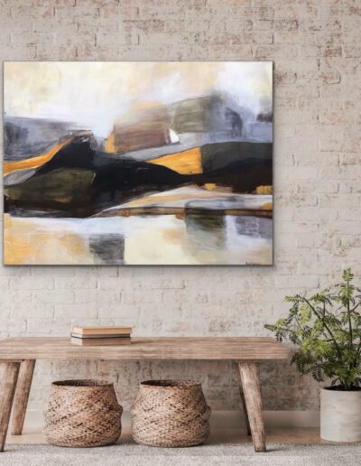 Abstrakt maleri "August" 90x120