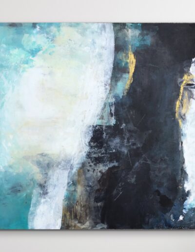 Abstrakt maleri "Two sides" 40x40