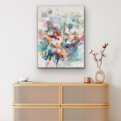 Abstrakt maleri "Fireworks" 60x80