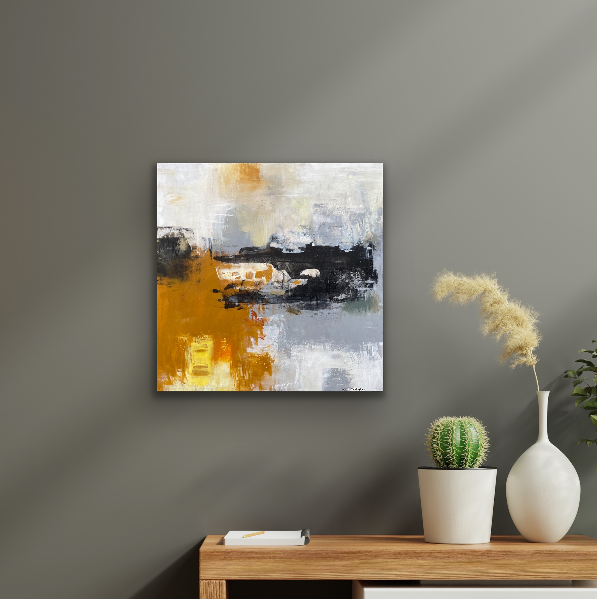 Abstrakt maleri "Raw Unika" 40x40