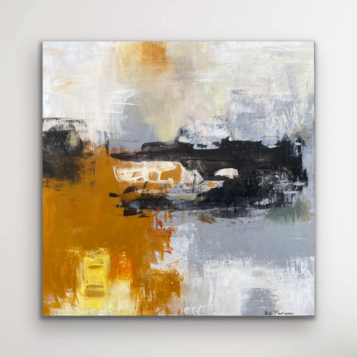 Abstrakt maleri "Raw Unika" 40x40