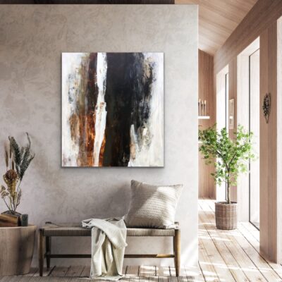 Abstrakt maleri "Dyb poesi" 80x90