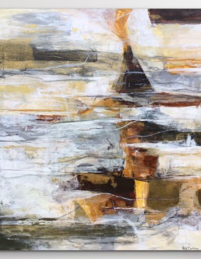 Abstrakt maleri "Vulcano" 80x90