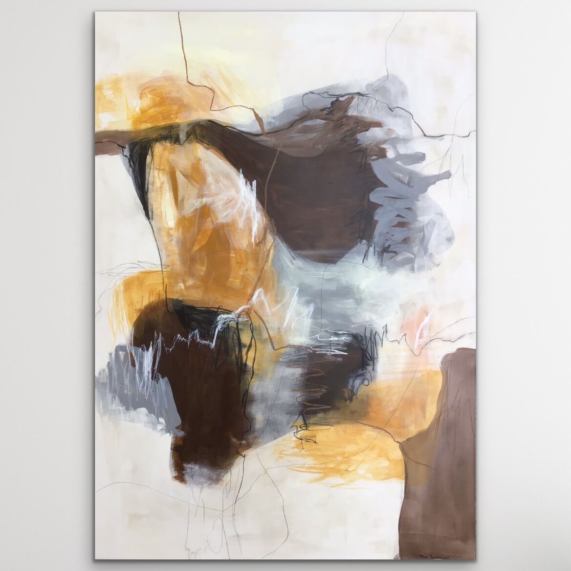 Gylden Reflektion 2 stk á 70x100 - Billede 6