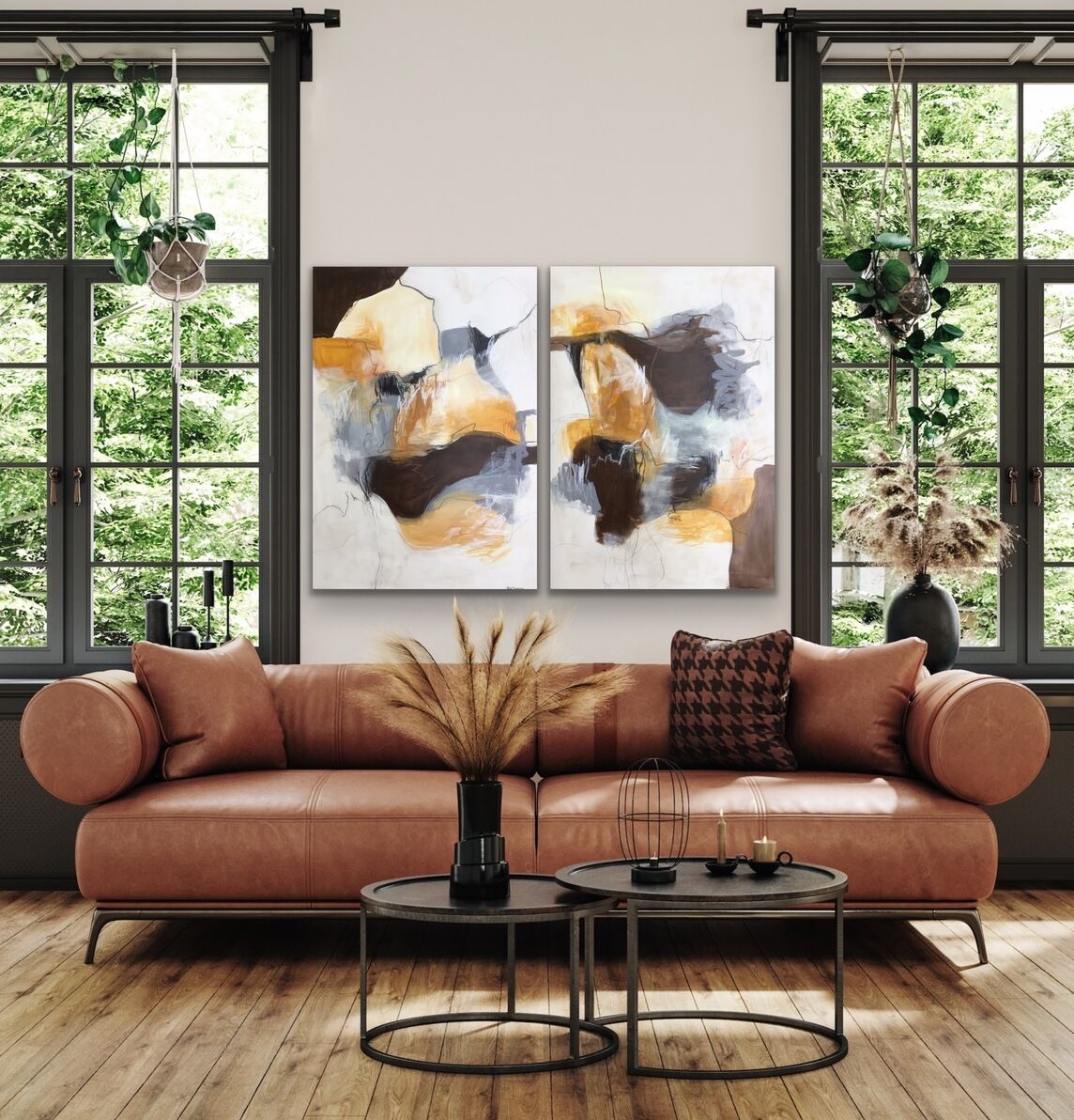 Gylden Reflektion 2 stk á 70x100