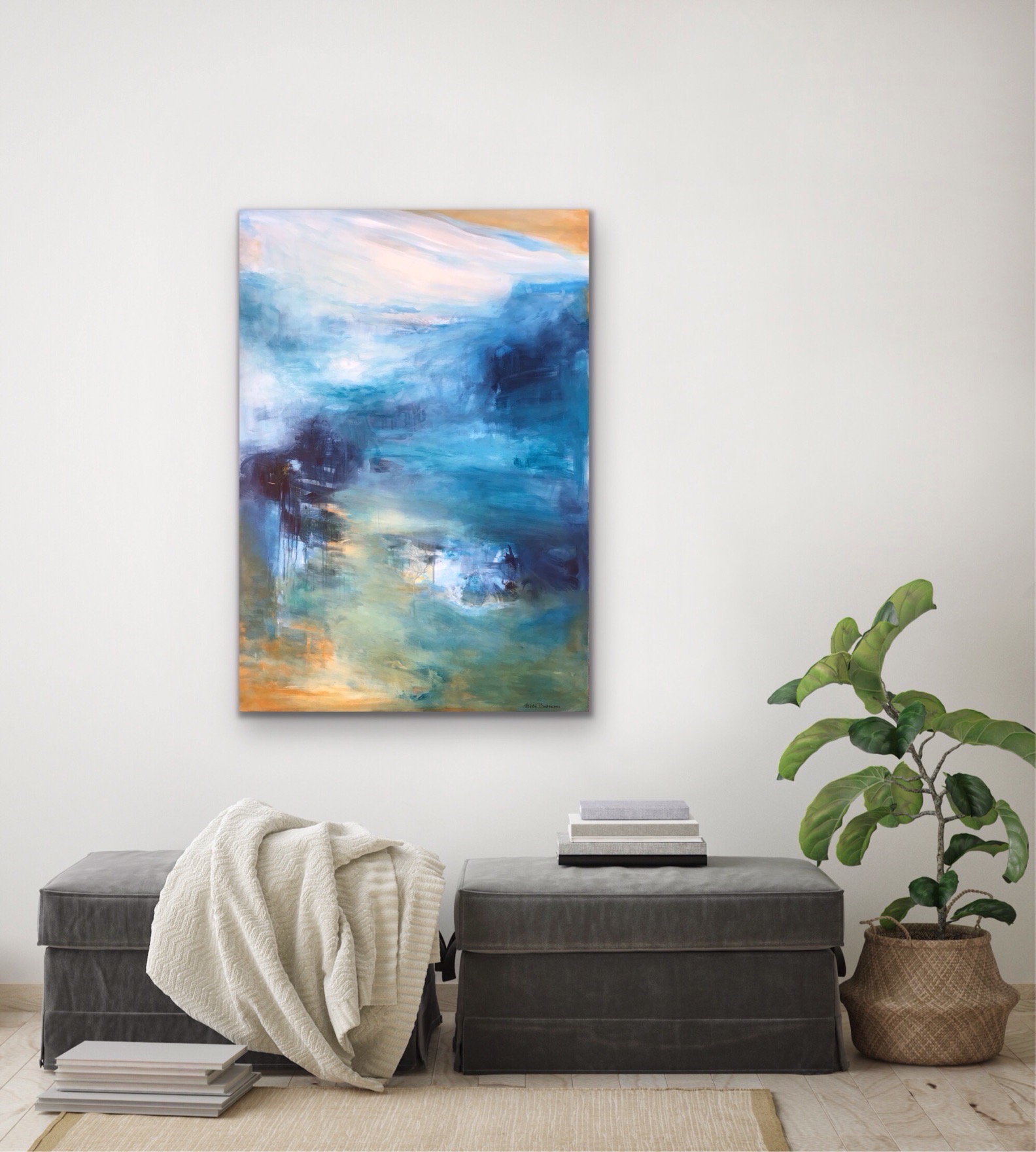 Under overfladen 70x100 - Billede 3