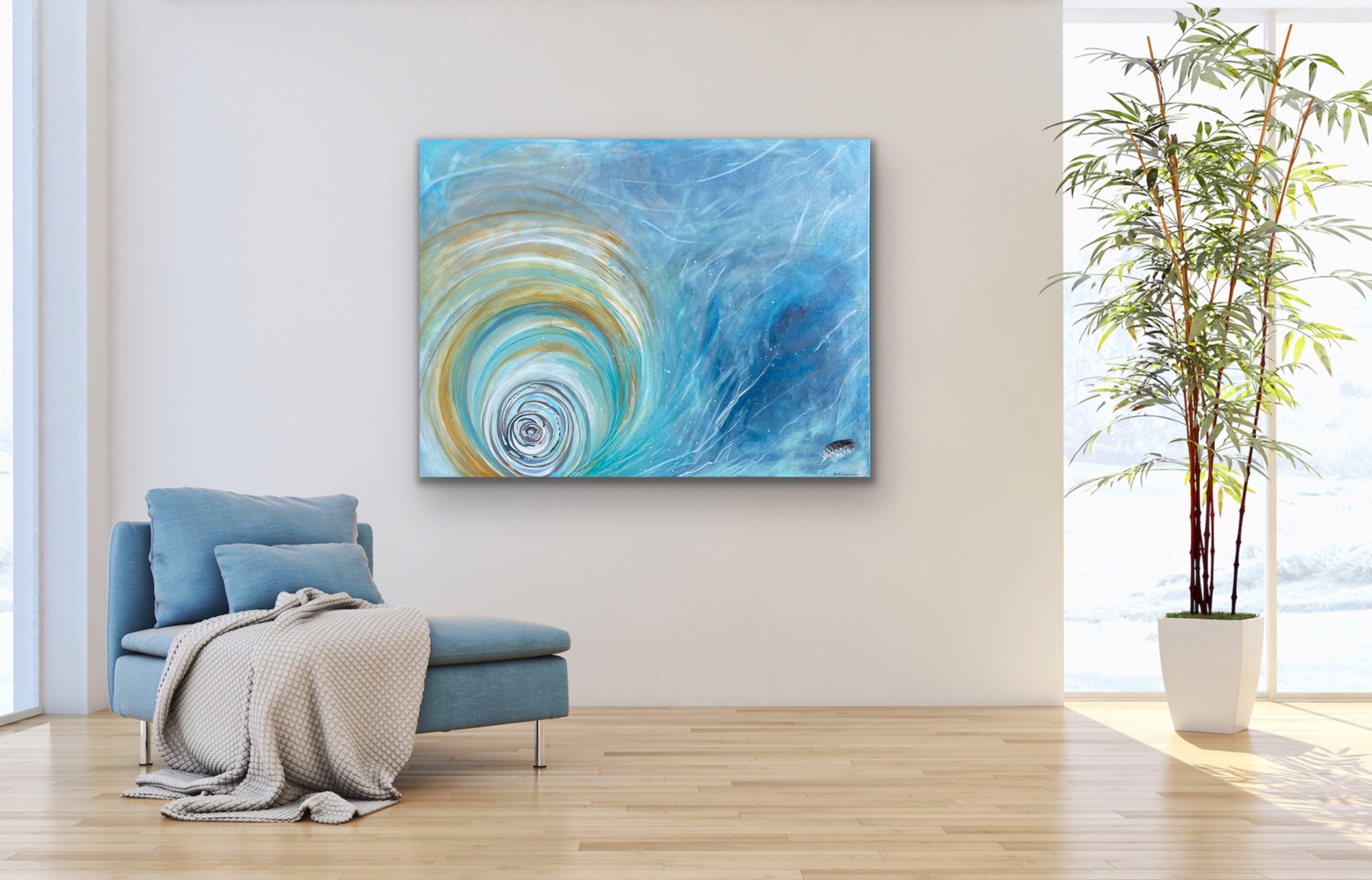 Luft (Element) 90x120 - Billede 4