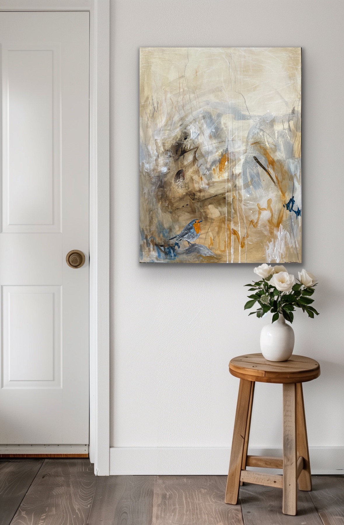 Rødhalsen 60x80 (solgt) - Billede 2