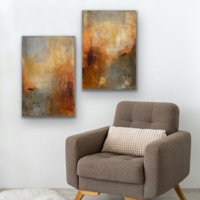 Rustique 2 stk á 40x60.